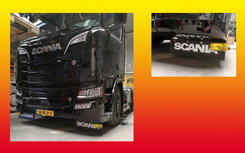 Spatlapbeugel set RVS Scania Nex Gen zonder spatlappen