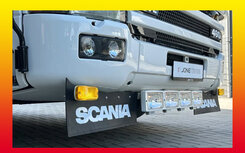 Spatlapbeugel set RVS Scania R
