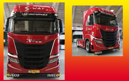 Spatlapbeugel set RVS voor IVECO S-way zonder spatlappen