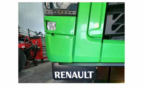 Spatlapbeugel set RVS voor RENAULT T zonder spatlappen