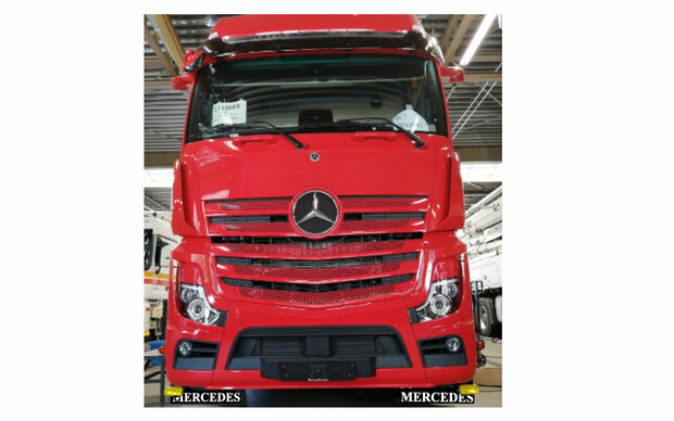 Spatlapbeugel set RVS Mercedes MP5 zonder spatlappen