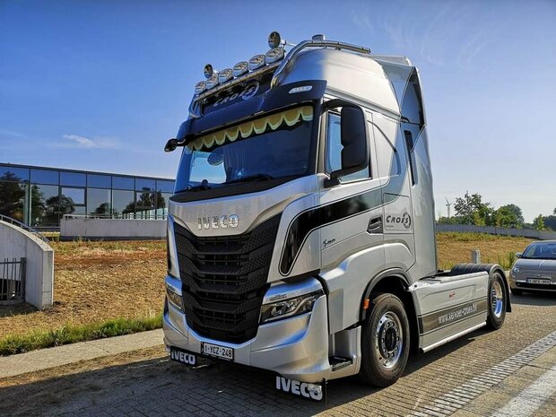 Spatlapbeugel set RVS voor IVECO S-way zonder spatlappen