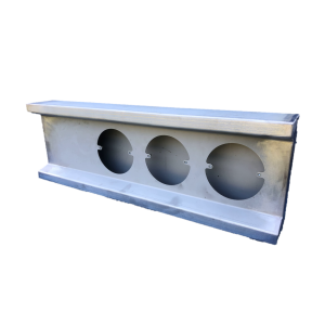 Achterbumper staal 3 gaats rond 1x