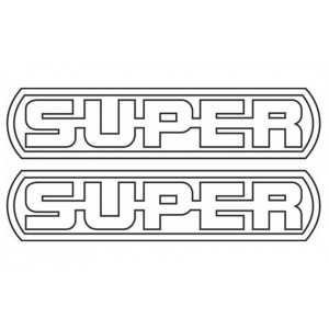 Sticker 2 x 50 x 8.5 cm