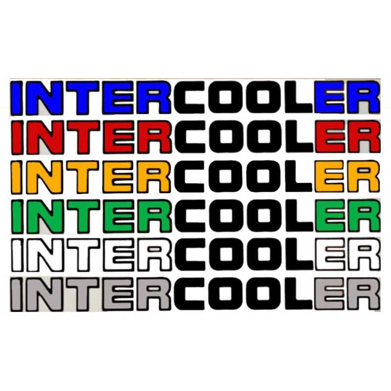 Intercooler stickers 2 x buiten plak