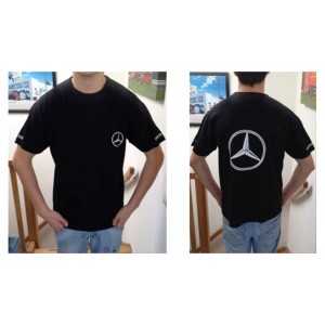 Polo zwart opdruk wit