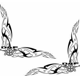 Raamsticker logo zwart