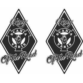 Diamond sticker 2x buitenplak