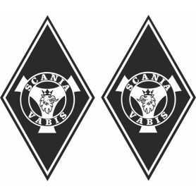 Diamond sticker 2x buitenplak