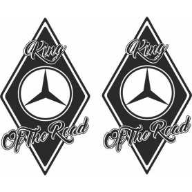 Diamond sticker 2x buitenplak