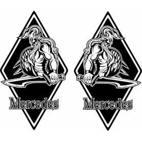 Diamond sticker 2x buitenplak