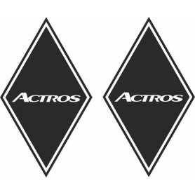 Diamond sticker 2x buitenplak