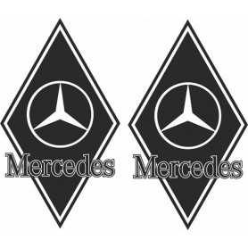 Diamond sticker 2x buitenplak