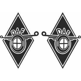 Diamond sticker 2x buitenplak