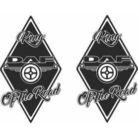 Diamond sticker 2x buitenplak
