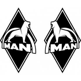 Diamond sticker 2x buitenplak