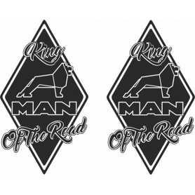 Diamond sticker 2x buitenplak