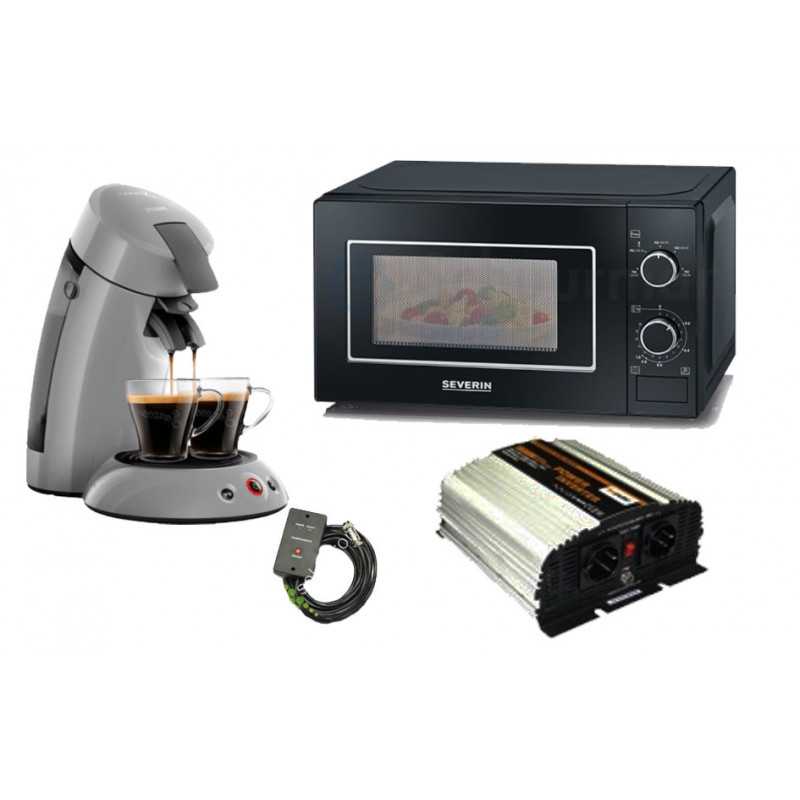 regeling schijf rechtbank Set 3 Omvormer 1500w 24v + Senseo Truck+ afstandbediening / Magnetron
