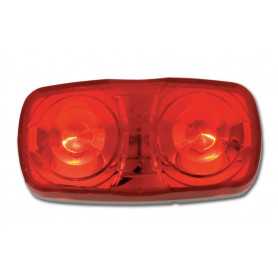 Tiger-eye-two bulb 12/24 volt 5 watt rood