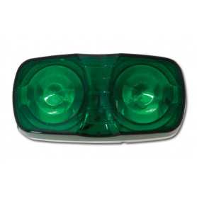 Tiger-eye-two bulb 12/24 volt 5 watt groen