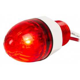 2.5cm Mini Watermelon led 10-30v Rood