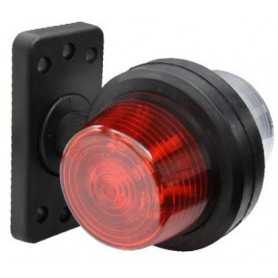 Gylle Deens breedtepaal kort led rood/wit 10/30v