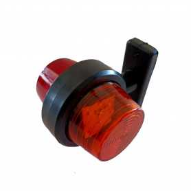 LEDBULL breedtepaal kort rood/oranje 10-30v