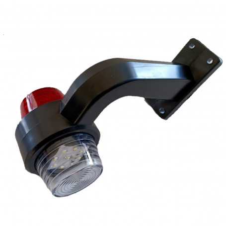 LEDBULL breedtepaal rood/wit 10-30v