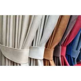 Zijgordijnen set dubbel stof