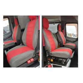 Stoelhoezen set skai/stof